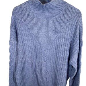 NWOT blue oversized cable sweater RD Style M medium Stitch Fix